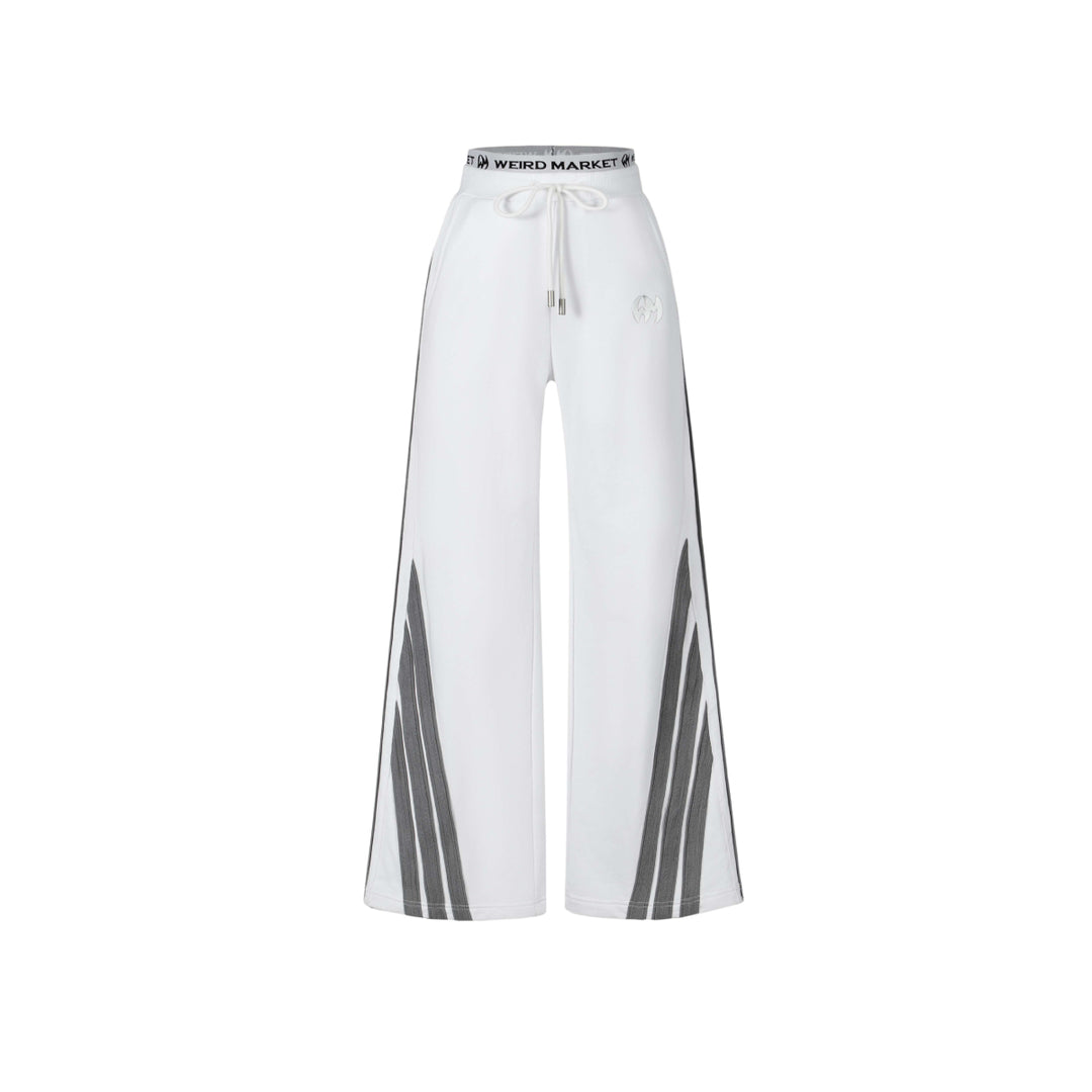 Weird Market 3M Reflective Striped Sport Pants White - Mores Studio