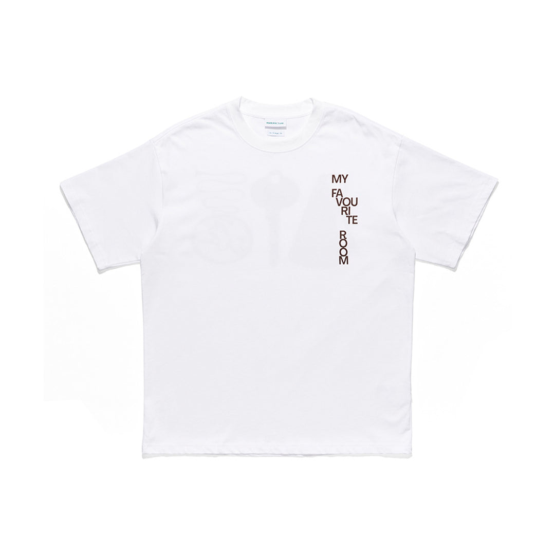 MANUFACTURE Keys Logo Printed T-Shirt White