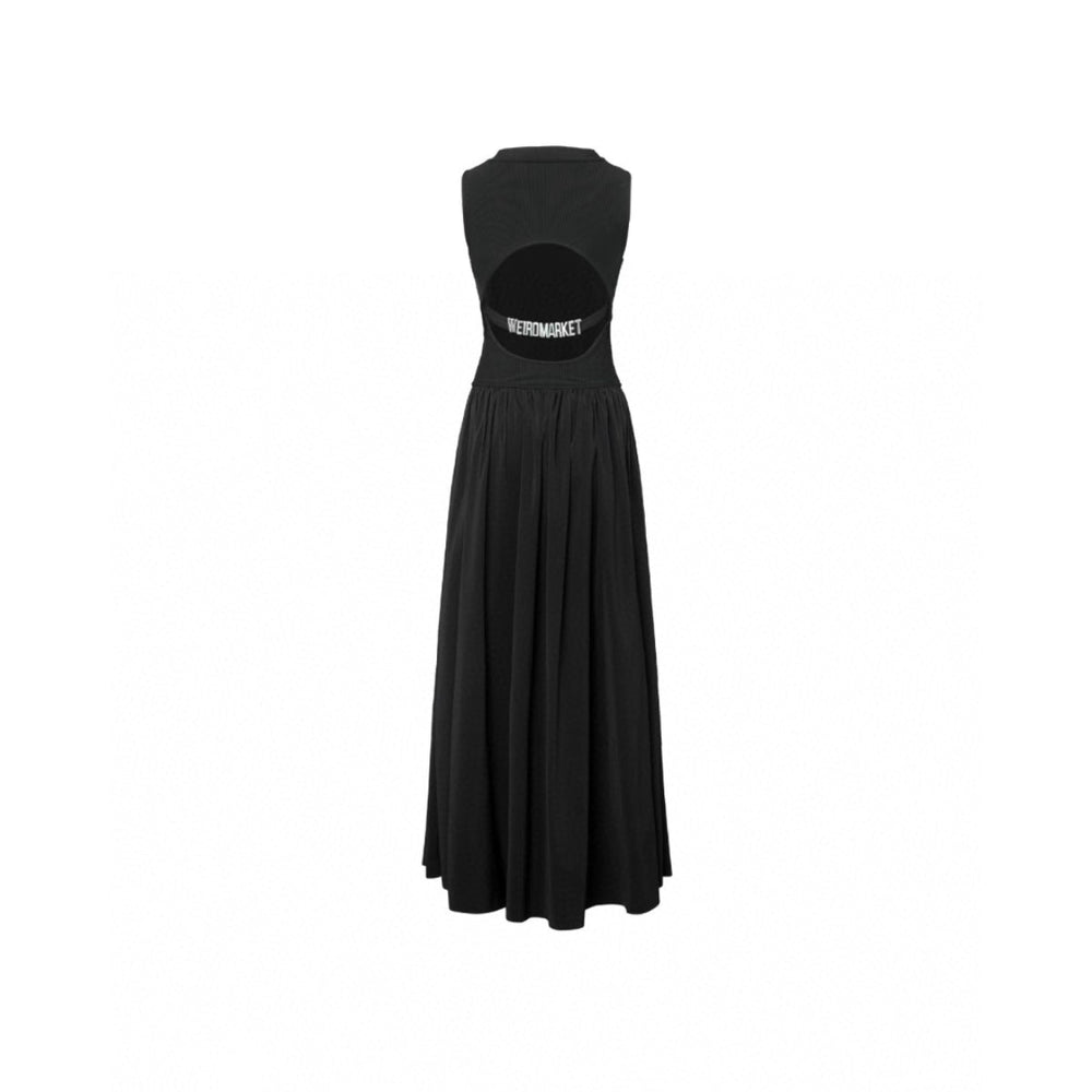 Weird Market Sport Top Backless Dress Black - Mores Studio