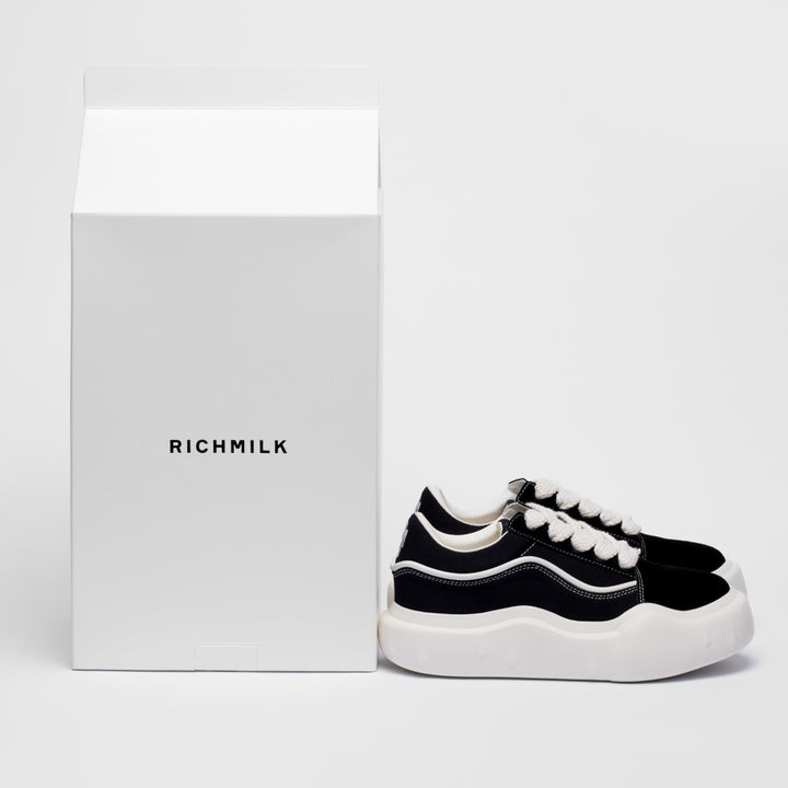 Richmilk 'Drip' Thick Sole Sneaker Black