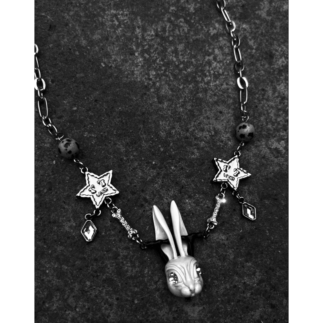 VSCH Rabbit Lucky Star Necklace Silver - Mores Studio