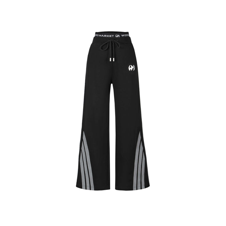 Weird Market 3M Reflective Striped Sport Pants Black - Mores Studio