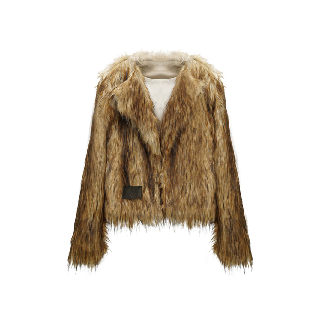 NotAwear Eco Raccoon Fur Fluffy Jacket - Mores Studio