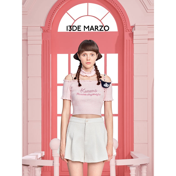 13De Marzo X Kuromi Knit Top Pink - Mores Studio