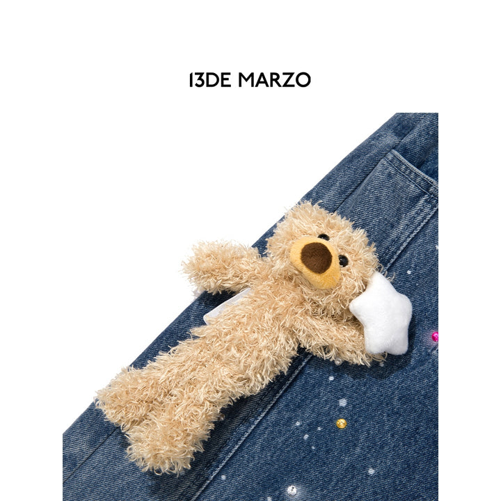 13De Marzo Luminous Star Bear Jeans Blue - Mores Studio