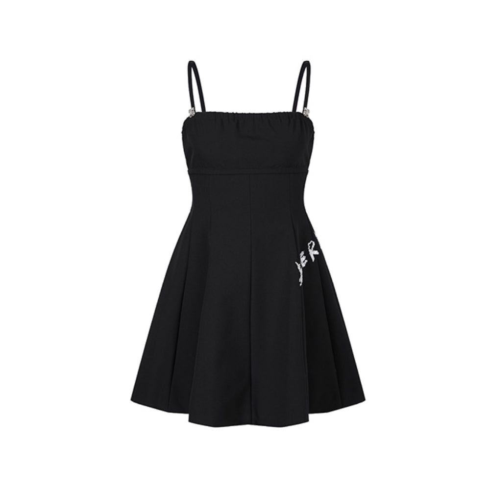 Herlian Black Suspender Dress