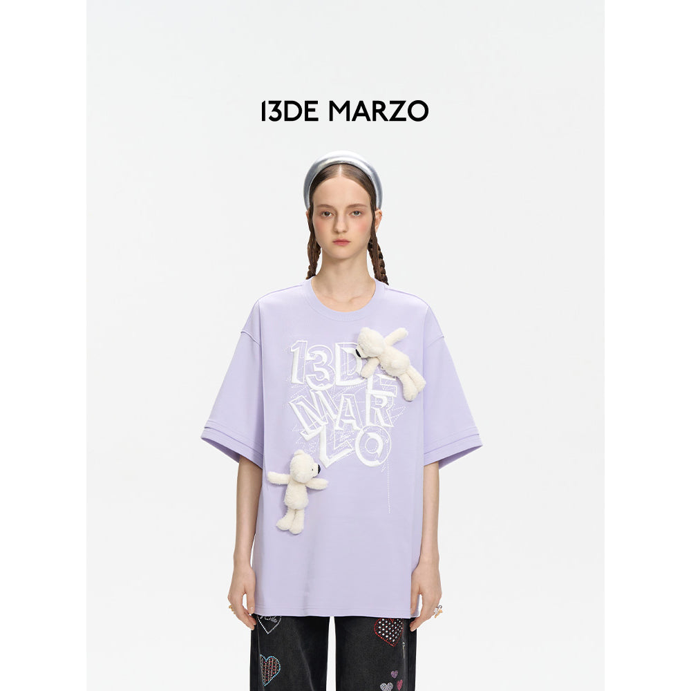 13De Marzo Maze Suture Logo Tee Purple - Mores Studio