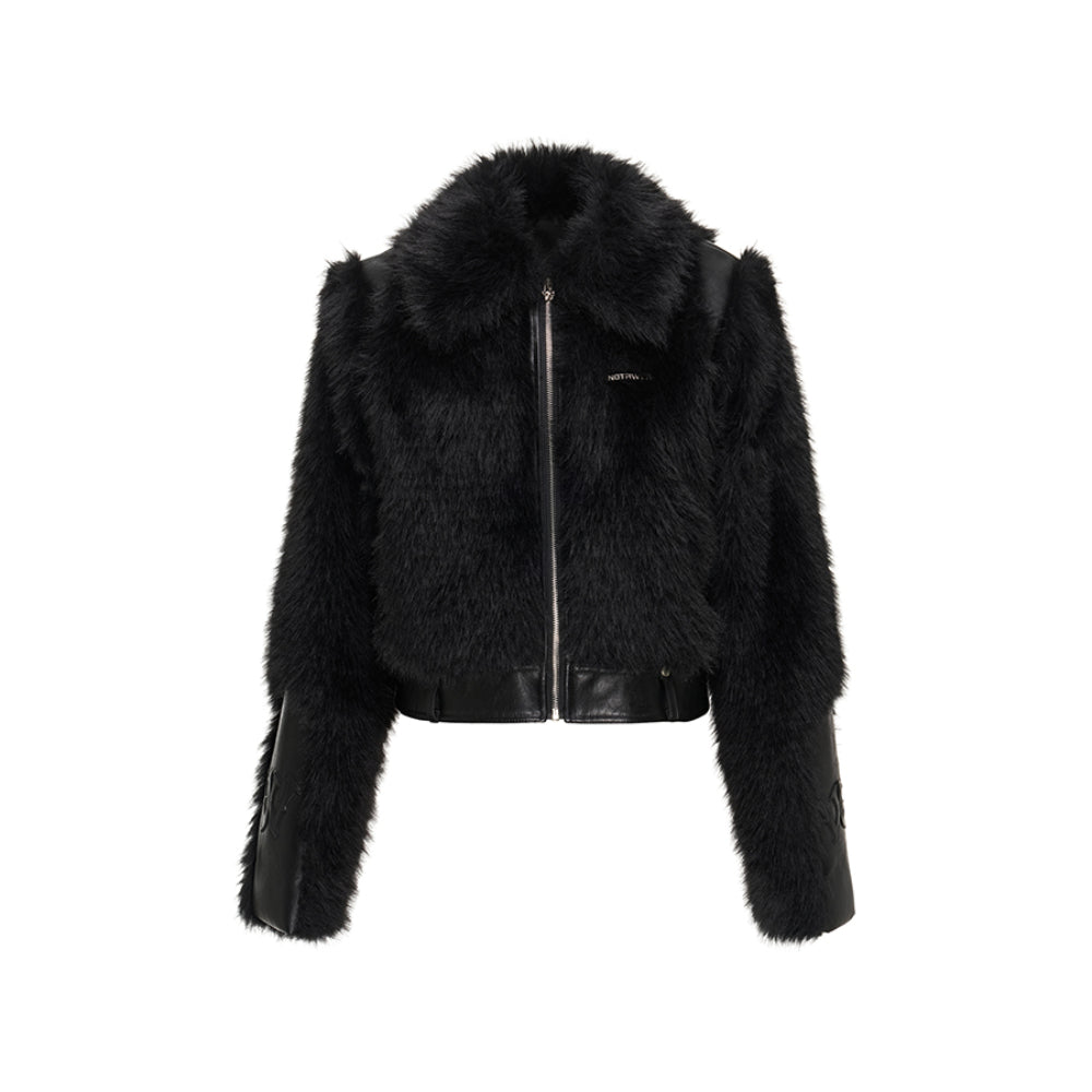 NotAwear St Paul's Night Fur Jacket Black