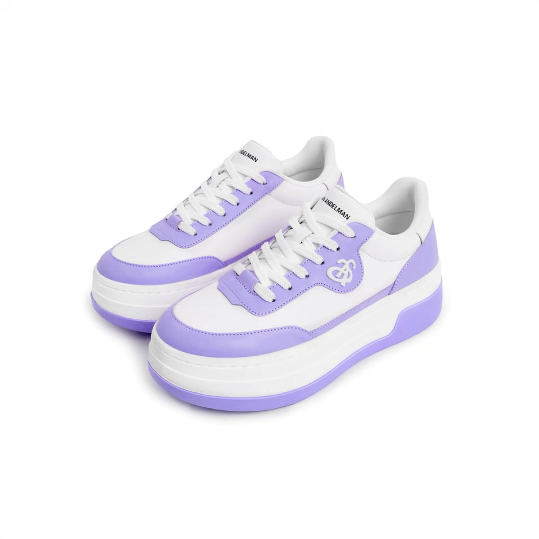 Ann Andelman Logo Heel Platform Sneaker Purple