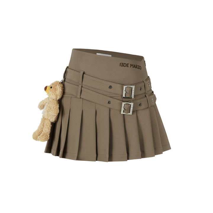 13De Marzo Doozoo Belt Skirt Brown