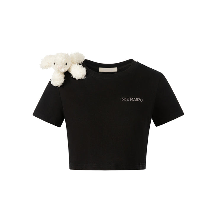 13De Marzo Doozoo Shoulder Bear Top Black