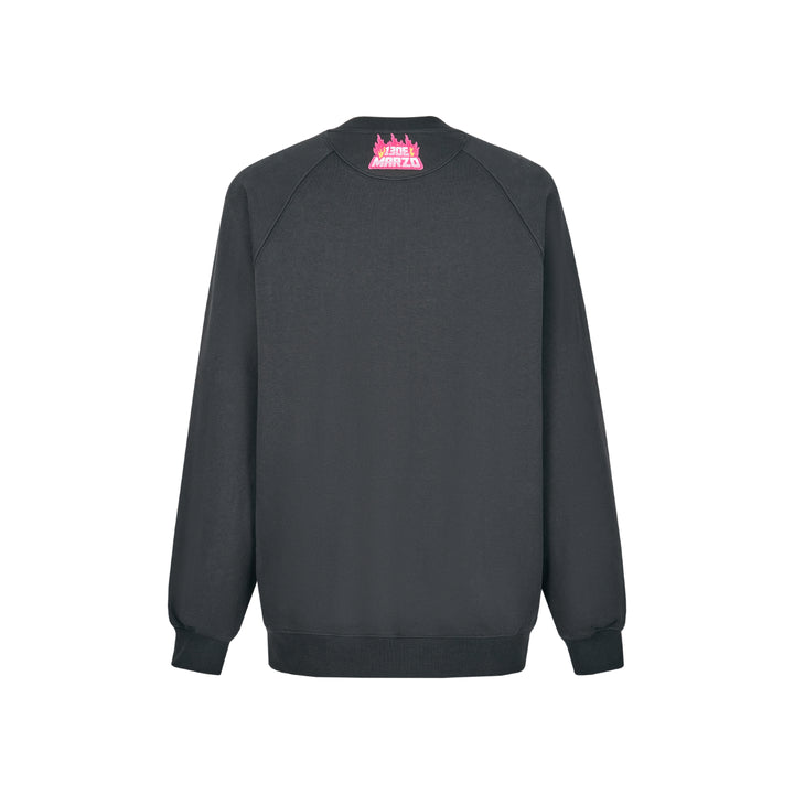 13De Marzo X Lay's Broken Printed Sweater Dark Gray