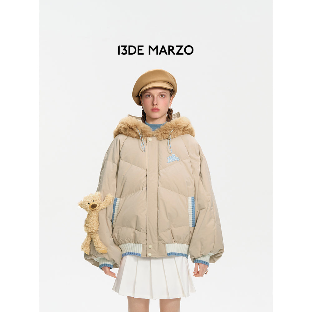 13De Marzo Doozoo Cosplay Bear Down Jacket Khaki - Mores Studio