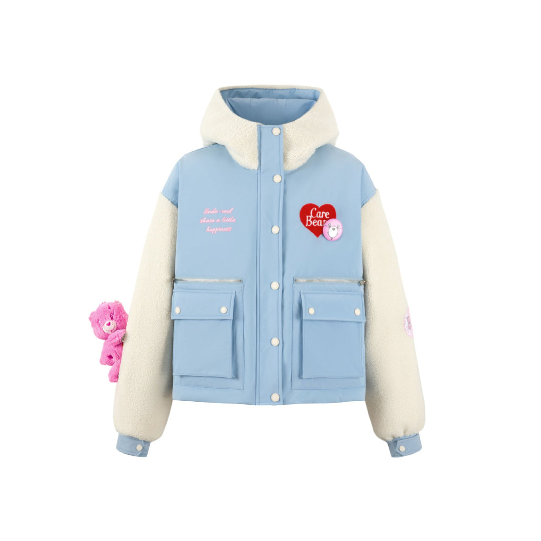 13De Marzo X Care Bears Color Blocked Down Jacket Blue - Mores Studio