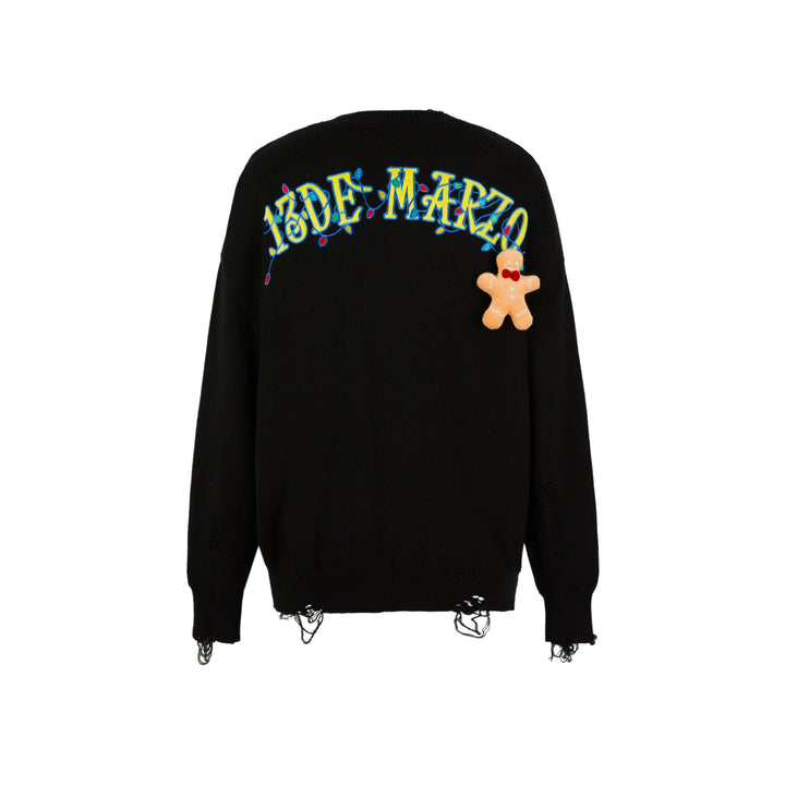 13De Marzo X Looney Tunes Tweety Christmas Sweater Black - Mores Studio