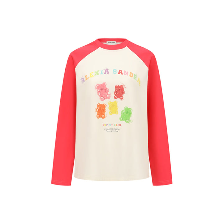 Alexia Sandra Gummy Bears Raglan L/S Tee Red - Mores Studio