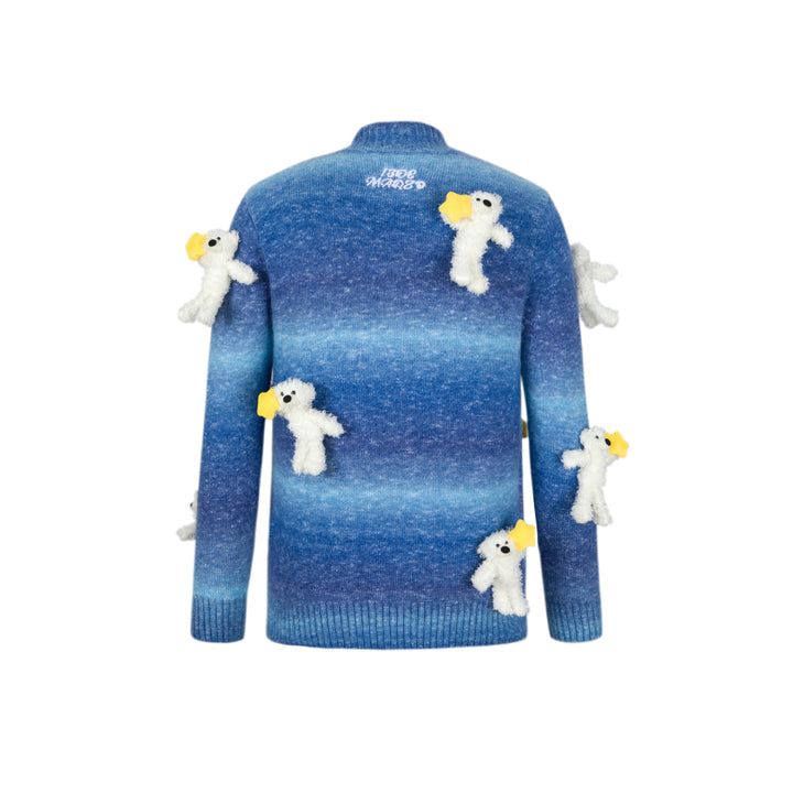 13De Marzo Mini Bears Star Luminous Cardigan Blue - Mores Studio