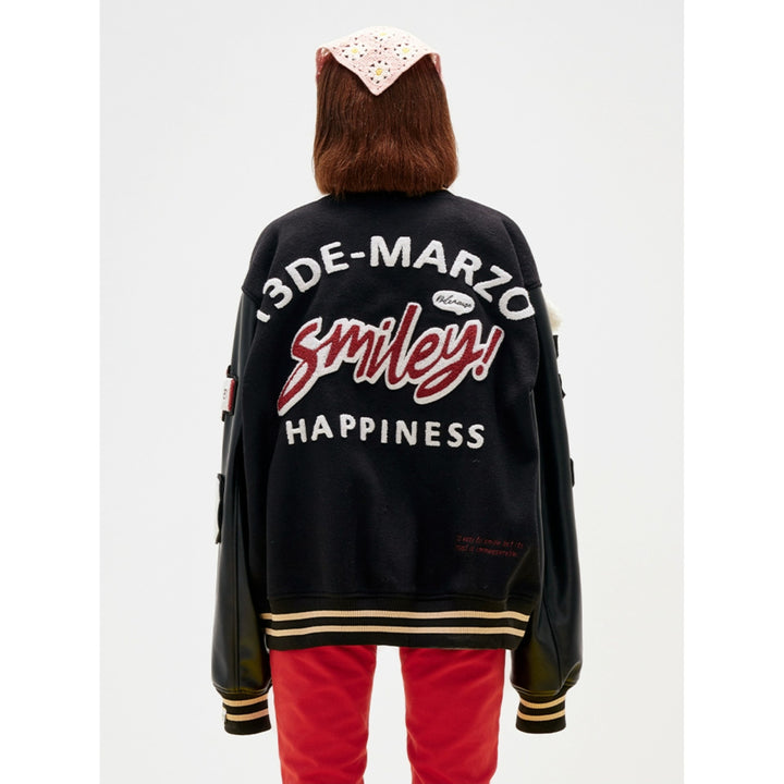 13De Marzo Dollzoo Varsity Jacket Black - Mores Studio