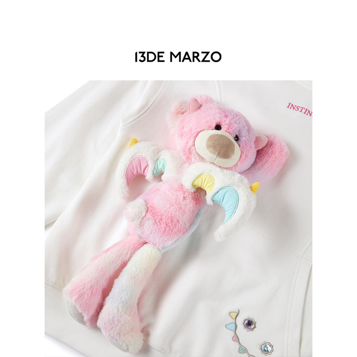 13De Marzo X INSTINCTOY Rainbow Bear Hoodie - Mores Studio