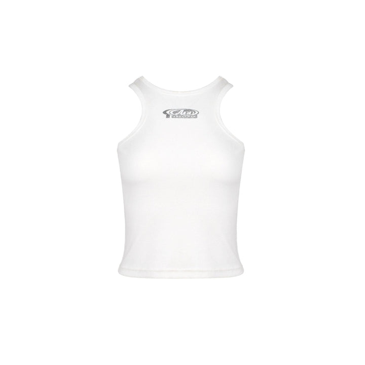 Ann Andelman Logo Printed Tank Vest White - Mores Studio