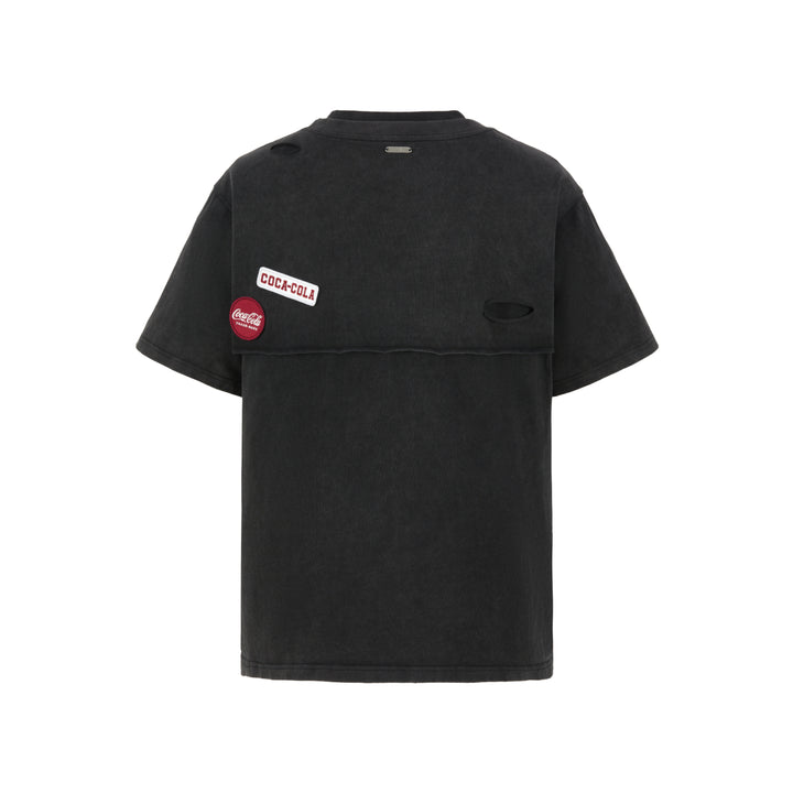 13De Marzo X Coca-Cola Bear Layered Logo T-Shirt Black