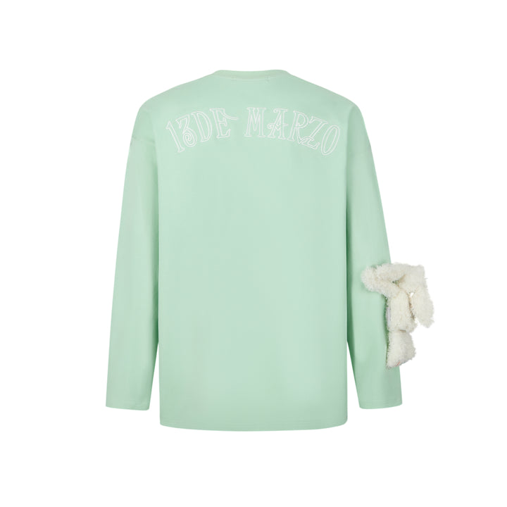 13De Marzo Doozoo Sleeve Bear L/S T-Shirt Green