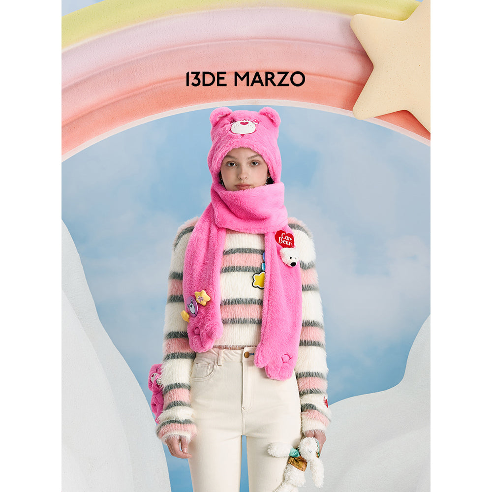 13De Marzo X Care Bears Rainbow Luminous Scarf Pink - Mores Studio