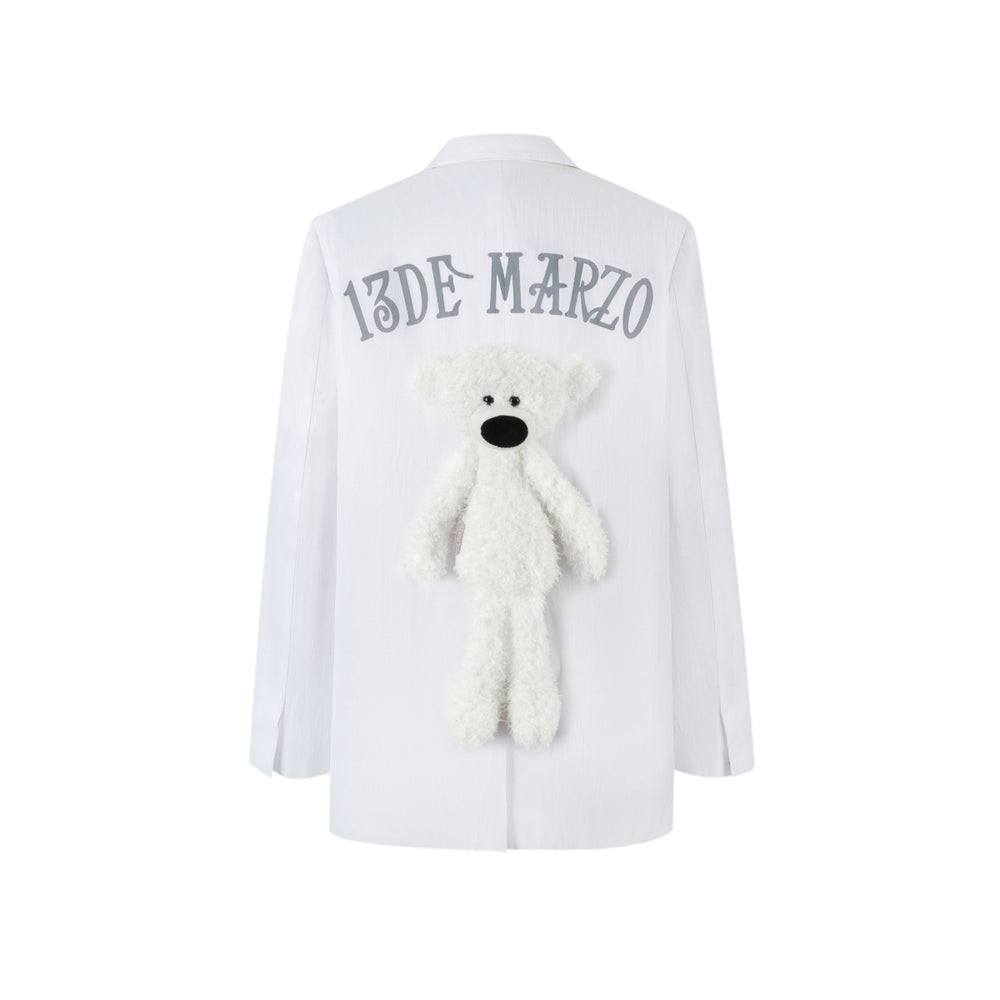 13De Marzo Plush Bear Star Light Suit White - Mores Studio