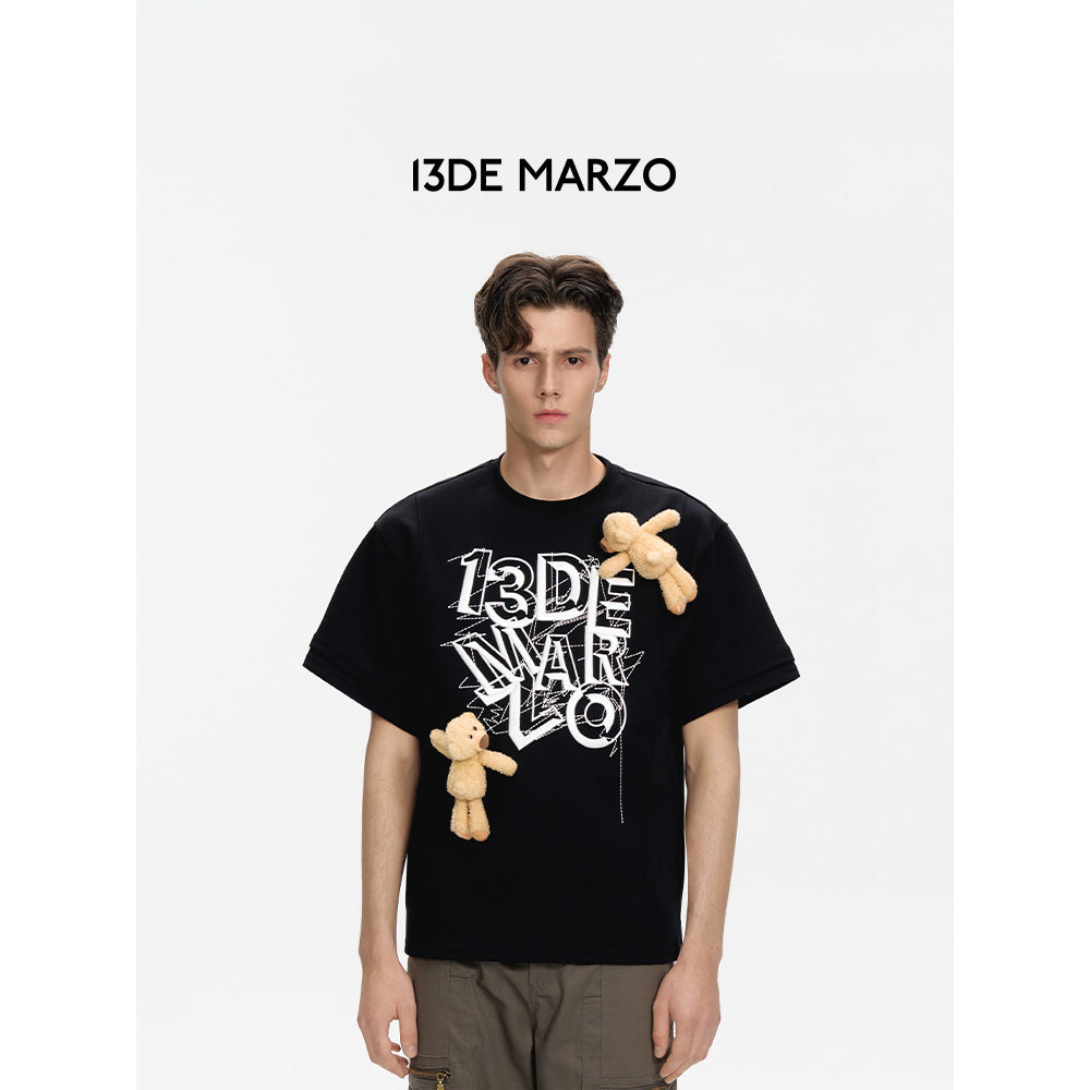 13De Marzo Maze Suture Logo Tee Black - Mores Studio