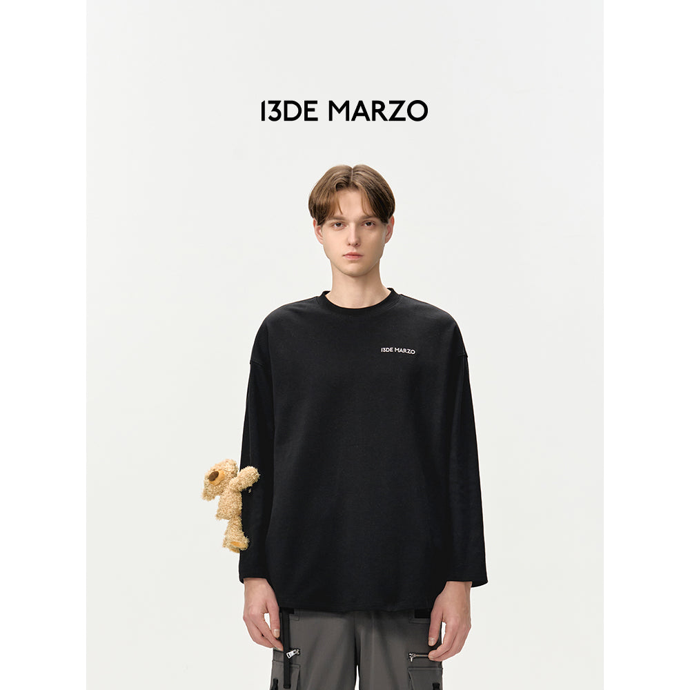 13De Marzo Doozoo Sleeve Bear L/S T-Shirt Black