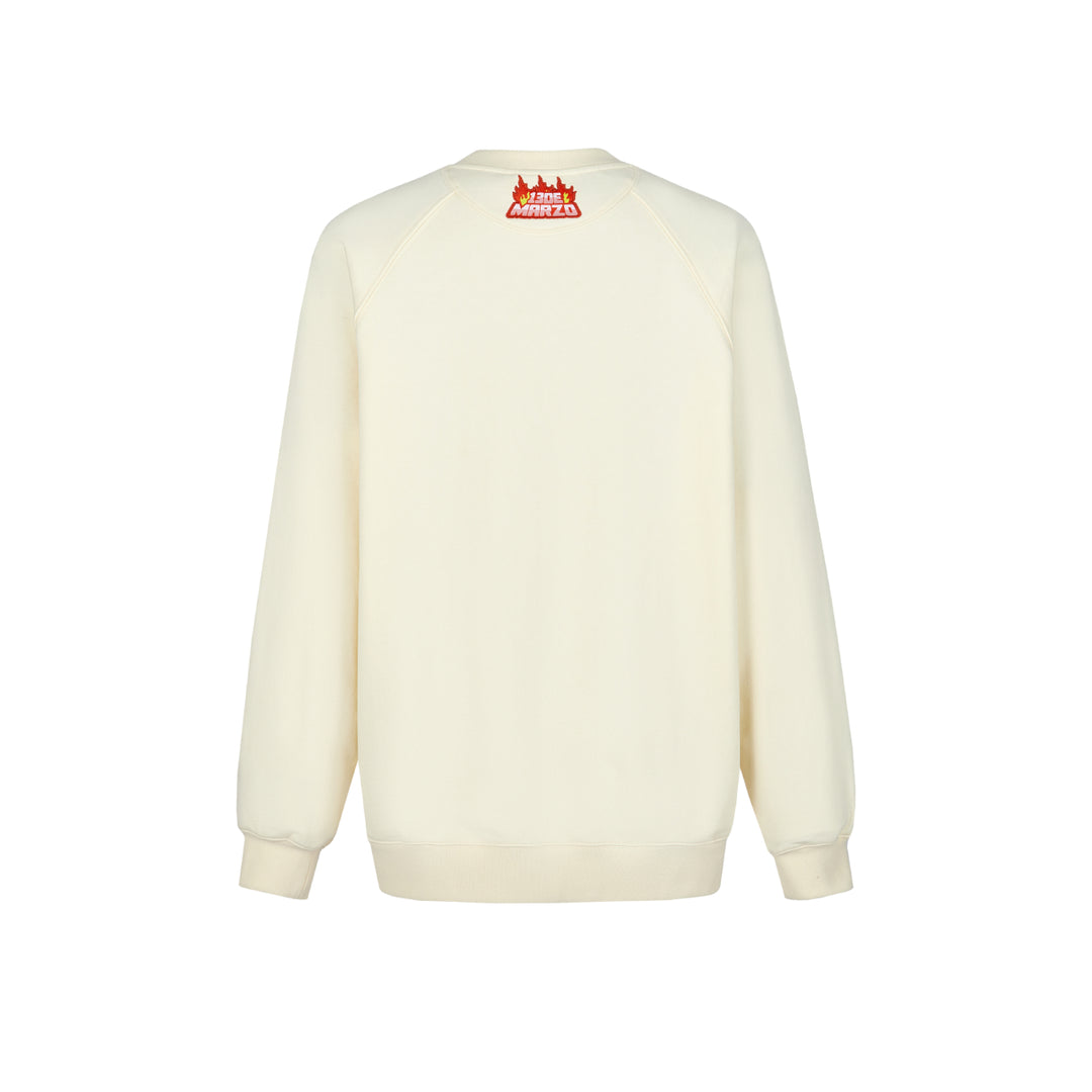 13De Marzo X Lay's Broken Printed Sweater Beige