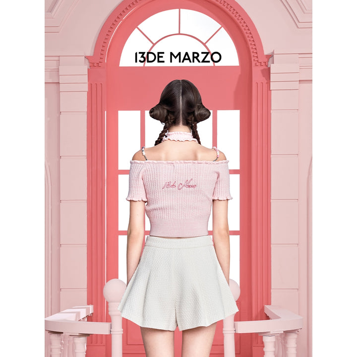 13De Marzo X Kuromi Knit Top Pink