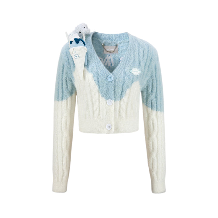 13De Marzo Doozoo Melt Ice Cream Knit Cardigan Blue - Mores Studio