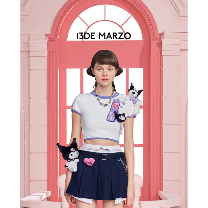 13De Marzo X Kuromi Cellphone Patch Slim Top White