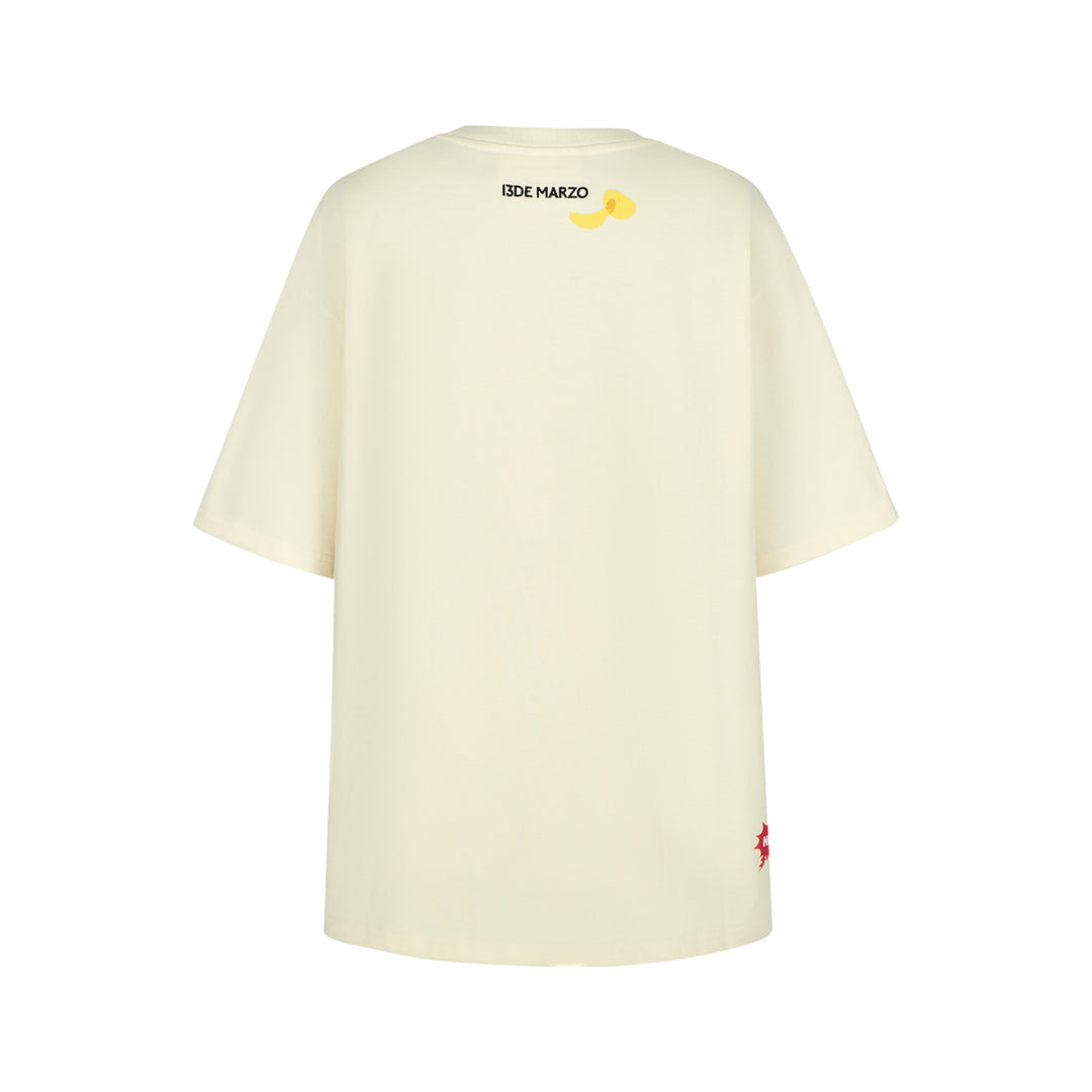 13De Marzo X Lay's Crayon Drawing T-Shirt Beige