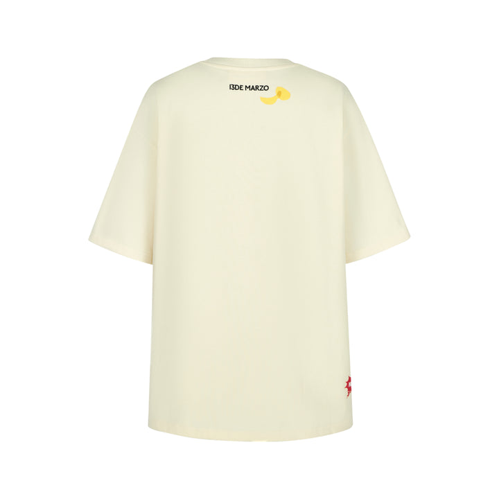 13De Marzo X Lay's Crayon Drawing T-Shirt Beige