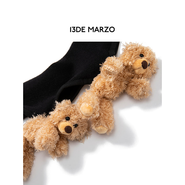 13De Marzo Bear Button Lace Long Stocking