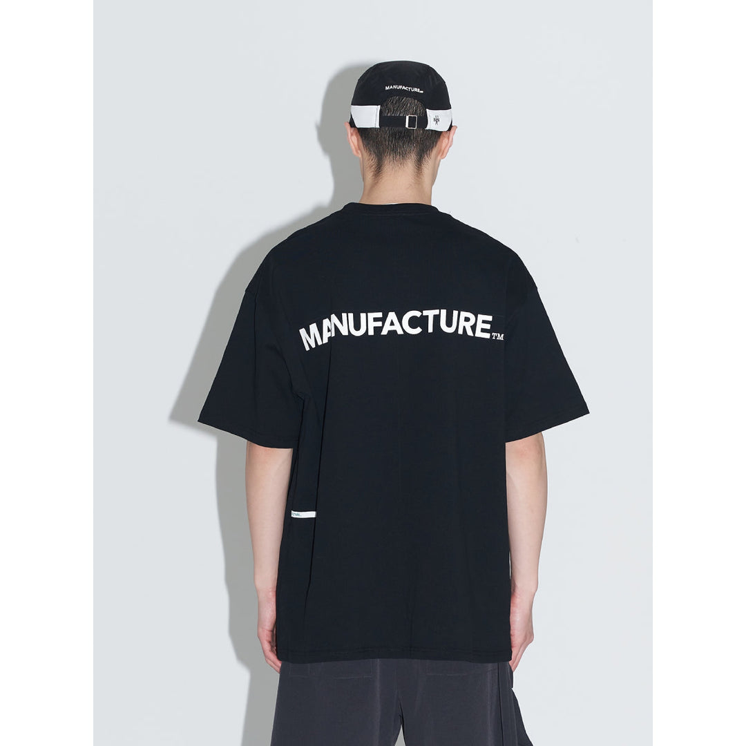 MANUFACTURE Team Uniform Basic Logo T-Shirt Black