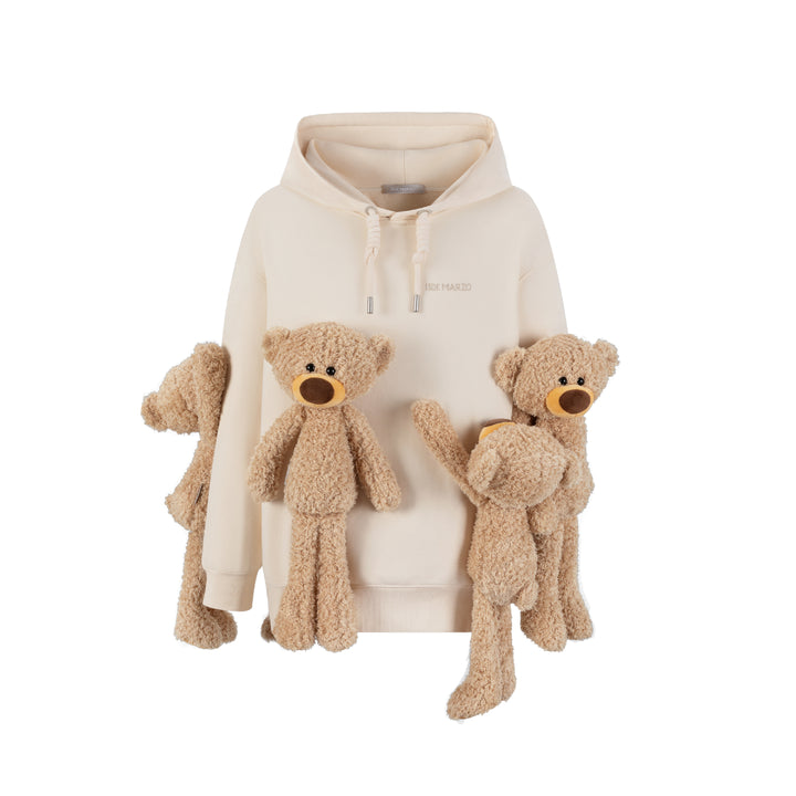 13De Marzo Doozoo Giant Bears Hoodie Beige