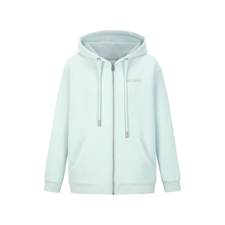 13De Marzo Doozoo Logo Zip Up Hoodie Blue