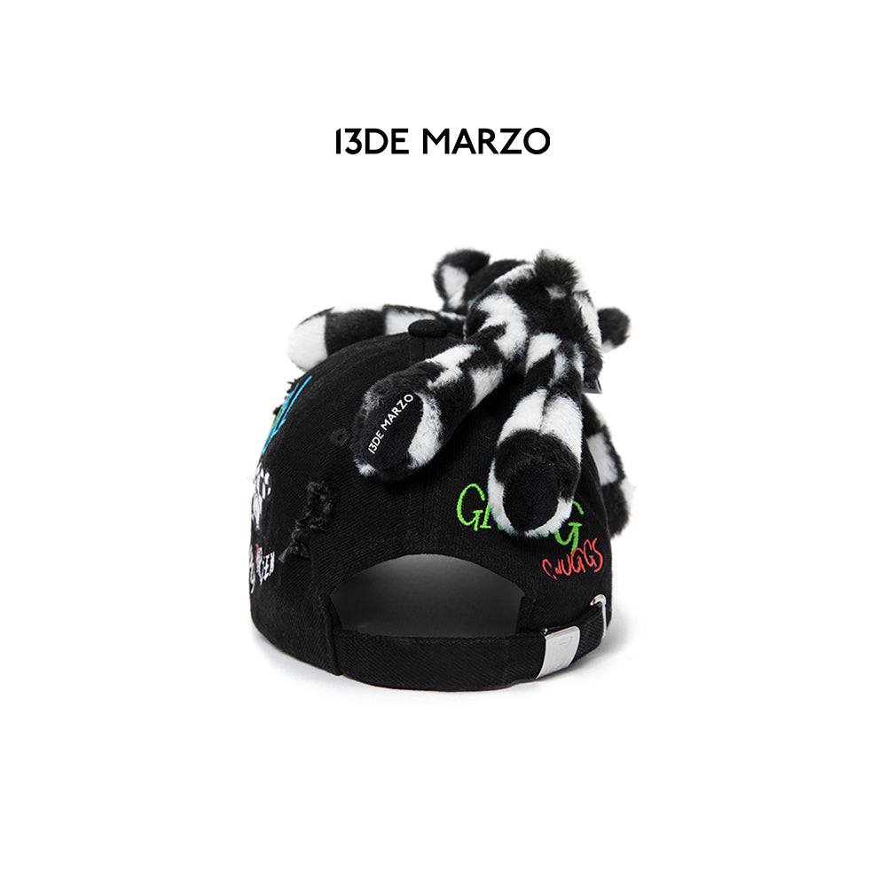 13De Marzo Racing Graffiti Bear Cap Black