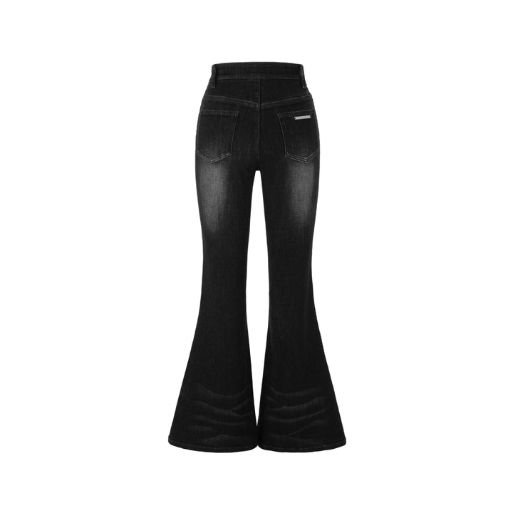 13De Marzo Doozoo Flare Washed Jeans Black