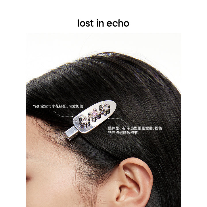 Lost In Echo Yetti Metal Flower Hairpin