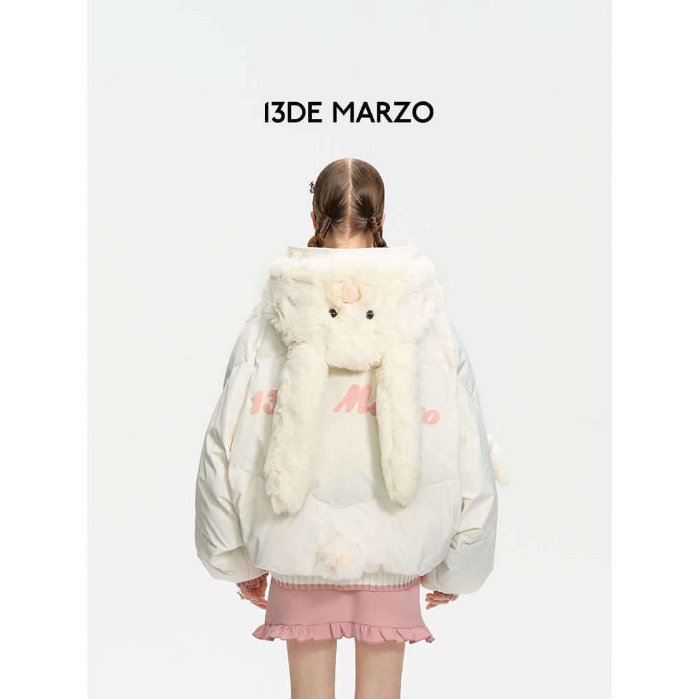 13De Marzo Doozoo Cosplay Rabbit Down Jacket White - Mores Studio