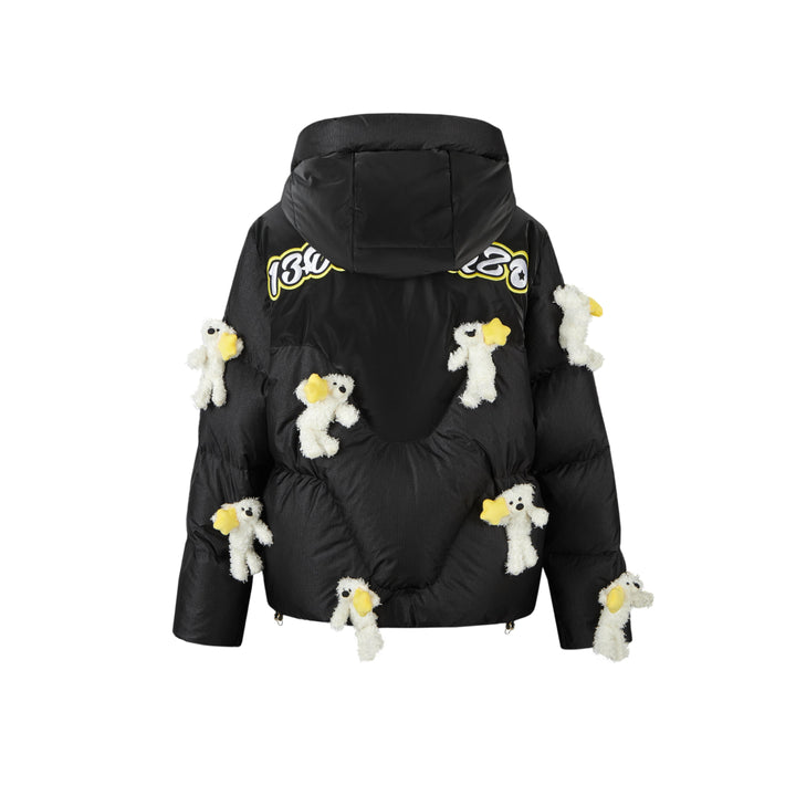 13De Marzo Mini Bears Star Luminous Down Jacket Black - Mores Studio