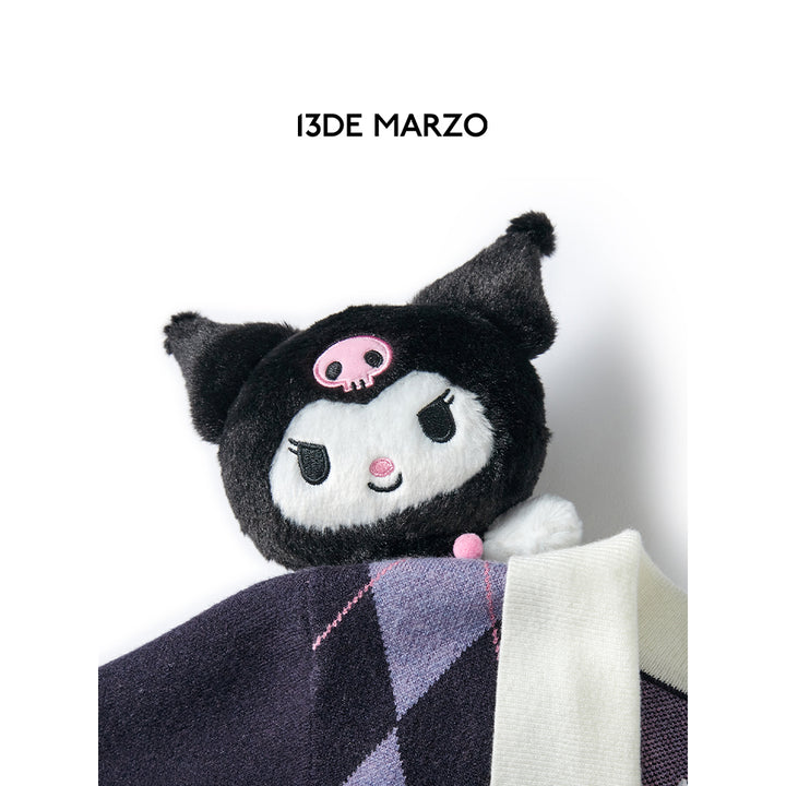 13De Marzo X Kuromi Diamond Check Knit Top - Mores Studio