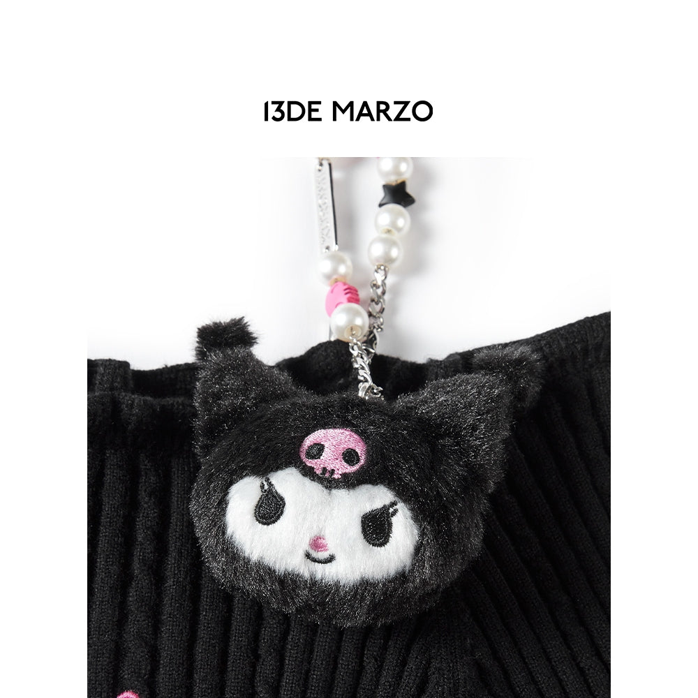 13De Marzo X Kuromi Knit Top Black - Mores Studio