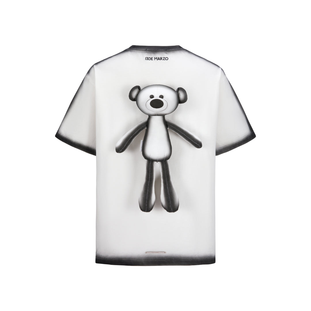 13De Marzo Outline Sketch Logo T-Shirt White