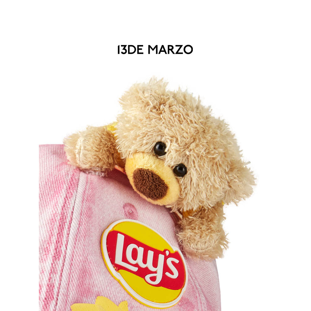 13De Marzo X Lay's Flavor Bear Cap Pink