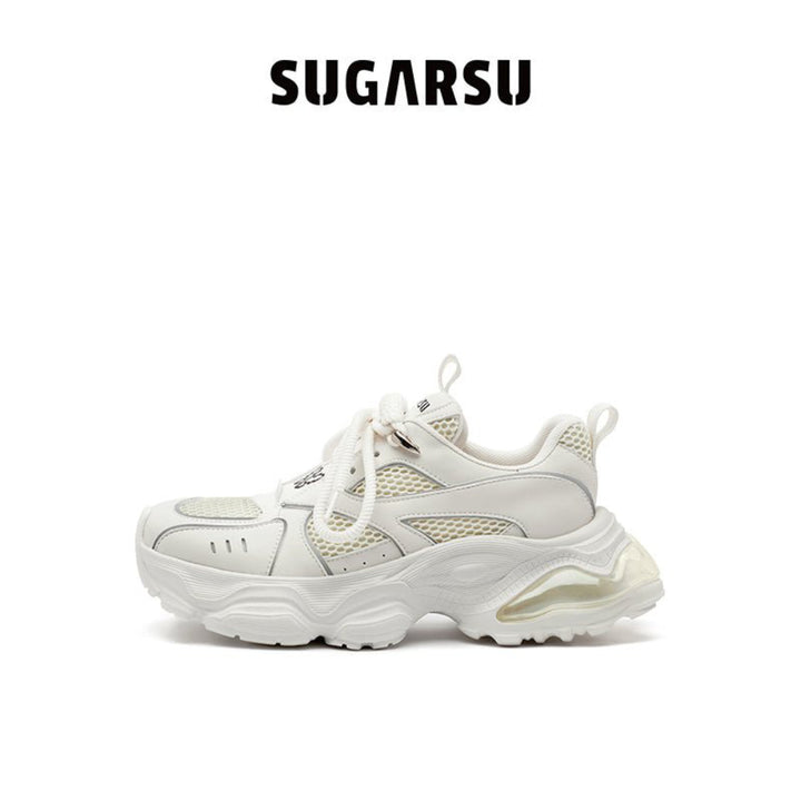 SugarSu Butterfly Bubble Sole Clunky Sneaker White